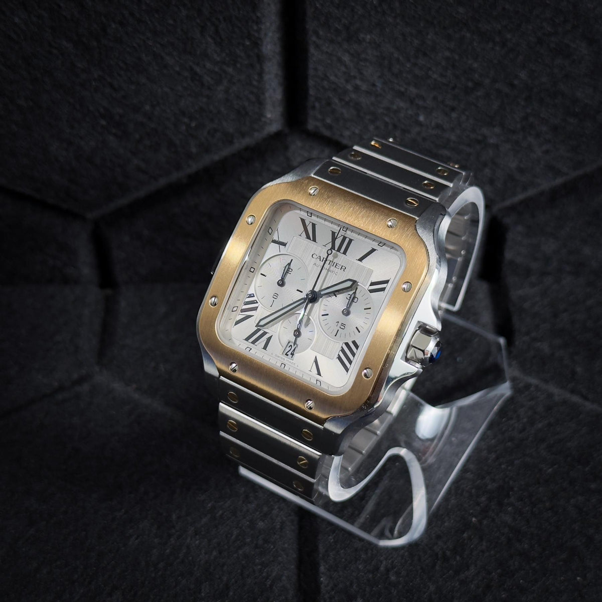 Cartier Santos De Cartier Chrono XL Two Tone