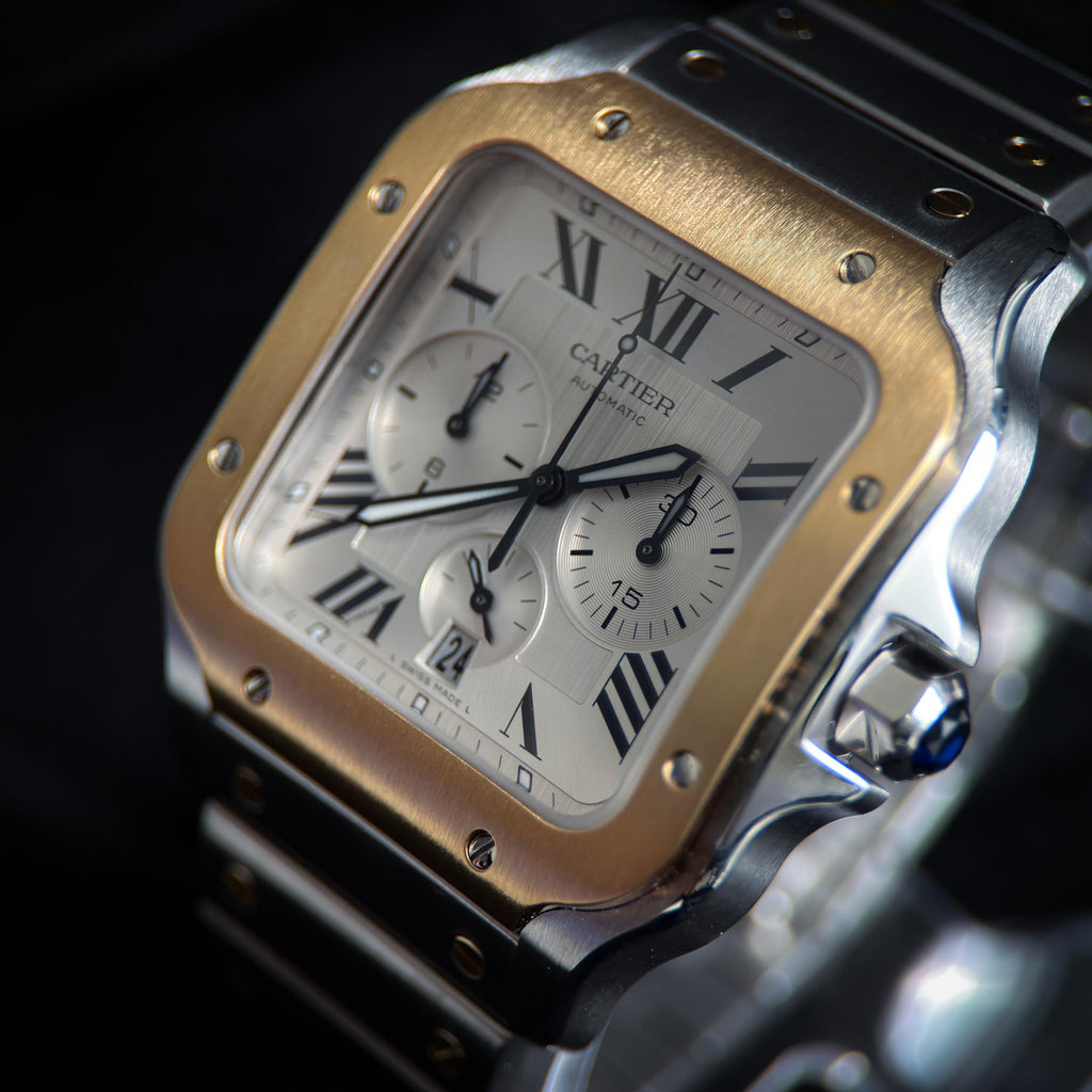 Cartier Santos De Cartier Chrono XL Two Tone