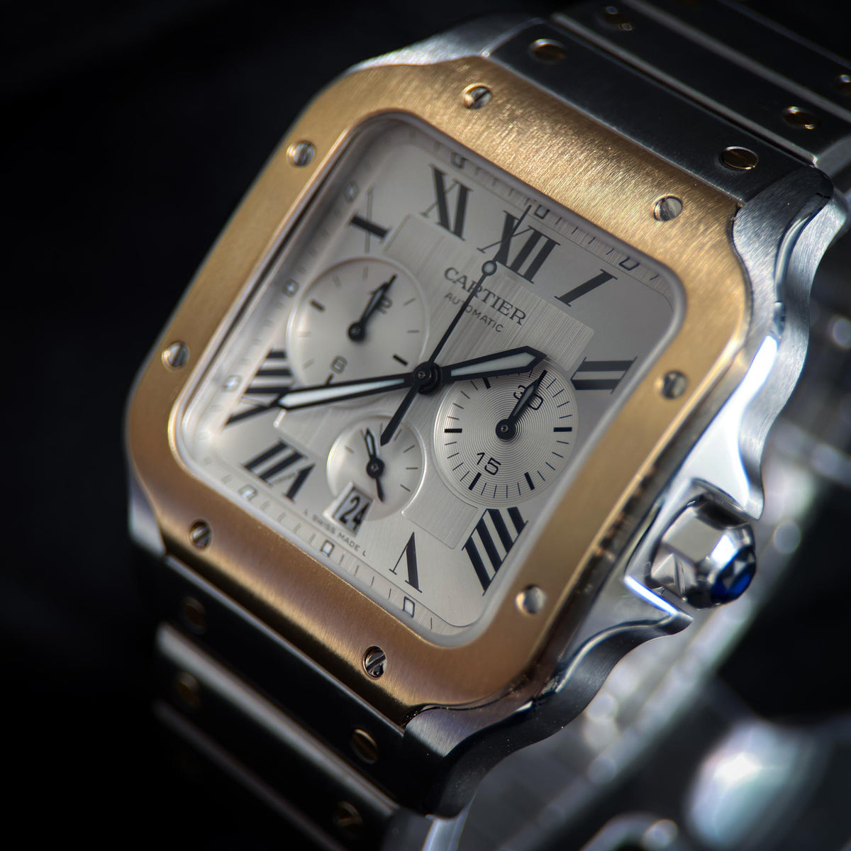 Cartier Santos De Cartier Chrono XL Two Tone